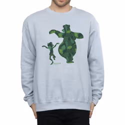Disney Mens The Jungle Book Mowgli And Baloo Dance Sweatshirt - XXL, Sports Grey