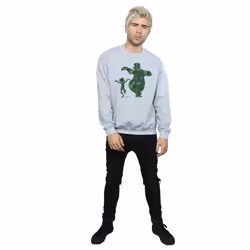 Disney Mens The Jungle Book Mowgli And Baloo Dance Sweatshirt - XXL, Sports Grey