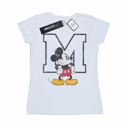 Disney Womens/Ladies Mickey Mouse Classic M Cotton T-Shirt - XXL, White