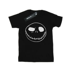 Disney Mens Nightmare Before Christmas Jack's Big Face T-Shirt - S, Black