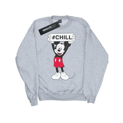 Disney Girls Mickey Mouse Chill Sweatshirt - 9-11 Years, Sports Grey