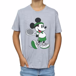 Disney Boys Mickey Mouse Tennis T-Shirt - 12-13 Years, Sports Grey