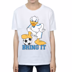 Disney Boys Donald Duck Bring It T-Shirt - 9-11 Years, White