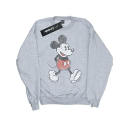 Disney Boys Walking Mickey Mouse Cotton Sweatshirt - 9-11 Years, Sports Grey