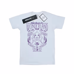 Disney Womens/Ladies Alice In Wonderland Adventures In Wonderland Cotton Boyfriend T-Shirt - XXL, White