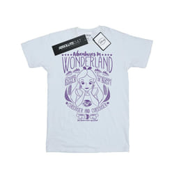 Disney Womens/Ladies Alice In Wonderland Adventures In Wonderland Cotton Boyfriend T-Shirt - XXL, White