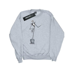 Disney Mens Nightmare Before Christmas Jack Pose Sweatshirt - XXL, Sports Grey