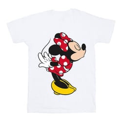 Disney Girls Minnie Mouse Split Kiss Cotton T-Shirt - 7-8 Years, White