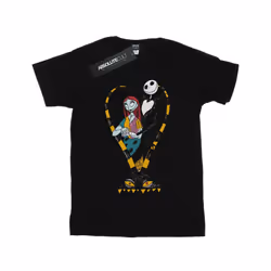 Disney Womens/Ladies Nightmare Before Christmas Jack And Sally Love Cotton Boyfriend T-Shirt - XXL, Black