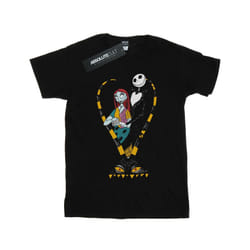 Disney Womens/Ladies Nightmare Before Christmas Jack And Sally Love Cotton Boyfriend T-Shirt - XXL, Black