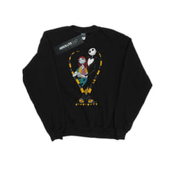 Disney Mens Nightmare Before Christmas Jack And Sally Love Sweatshirt - L, Black