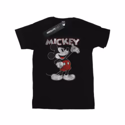 Disney Mens Mickey Mouse Presents T-Shirt - S, Black