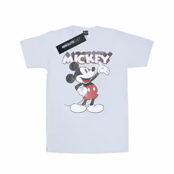 Disney Mens Mickey Mouse Presents T-Shirt - L, White