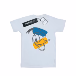 Disney Mens Donald Duck Head T-Shirt - S, White