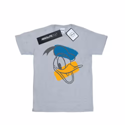 Disney Mens Donald Duck Head T-Shirt - S, Sports Grey