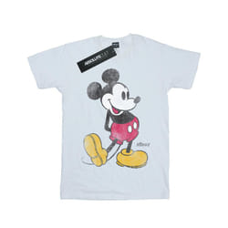 Disney Boys Mickey Mouse Classic Kick T-Shirt - 7-8 Years, White