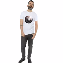 Marvel Mens Captain America Shield Shiny T-Shirt