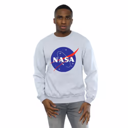 NASA Mens Insignia Logo Sweatshirt - M, Sports Grey