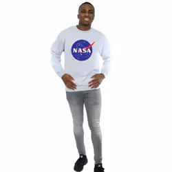 NASA Mens Insignia Logo Sweatshirt - M, Sports Grey