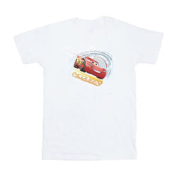 Disney Womens/Ladies Cars Lightning McQueen Cotton Boyfriend T-Shirt - L, White