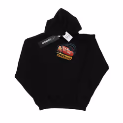Disney Mens Cars Lightning McQueen Hoodie - S, Black