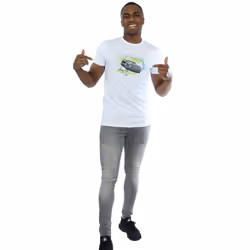 Disney Mens Cars Jackson Storm T-Shirt - XXL, White