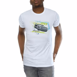 Disney Mens Cars Jackson Storm T-Shirt - XXL, White