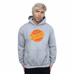 Disney Mens Cars Rust-Eze Logo Hoodie - L, Sports Grey