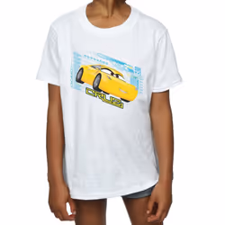Disney Girls Cars Cruz Ramirez Cotton T-Shirt - 12-13 Years, White