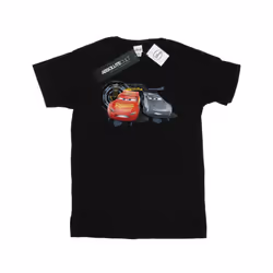 Disney Mens Cars Lightning Vs Storm T-Shirt - S, Black