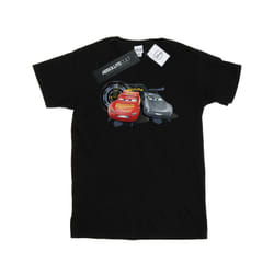Disney Mens Cars Lightning Vs Storm T-Shirt - S, Black