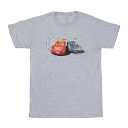 Disney Mens Cars Lightning Vs Storm T-Shirt - S, Sports Grey