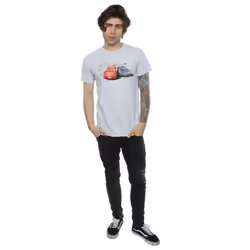 Disney Mens Cars Lightning Vs Storm T-Shirt - S, Sports Grey
