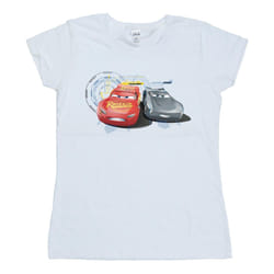 Disney Womens/Ladies Cars Lightning Vs Storm Cotton T-Shirt - S, White