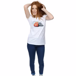 Disney Womens/Ladies Cars Lightning Vs Storm Cotton T-Shirt - S, White