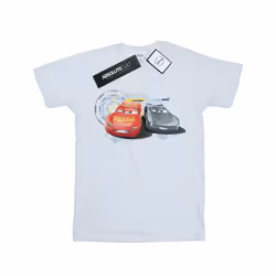 Disney Boys Cars Lightning Vs Storm T-Shirt - 12-13 Years, White