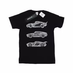 Disney Mens Cars Text Racers T-Shirt - S, Black