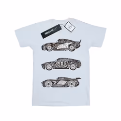 Disney Boys Cars Text Racers T-Shirt - 12-13 Years, White