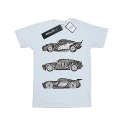 Disney Boys Cars Text Racers T-Shirt - 12-13 Years, White