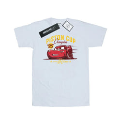Disney Mens Cars Piston Cup Champion T-Shirt - L, White