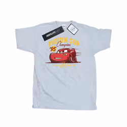 Disney Mens Cars Piston Cup Champion T-Shirt - S, Sports Grey