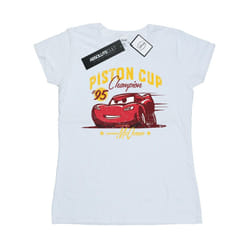 Disney Womens/Ladies Cars Piston Cup Champion Cotton T-Shirt - L, White