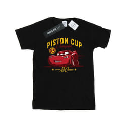 Disney Boys Cars Piston Cup Champion T-Shirt - 12-13 Years, Black