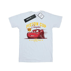 Disney Boys Cars Piston Cup Champion T-Shirt - 9-11 Years, White