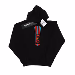 Disney Mens Cars Lightning McQueen Stripes Hoodie - S, Black