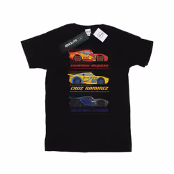 Cars Mens Racer Profile Cotton T-Shirt - XL, Black
