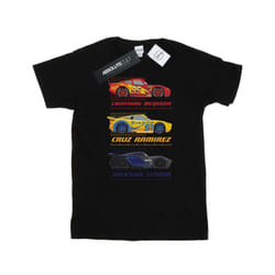 Cars Mens Racer Profile Cotton T-Shirt - XL, Black