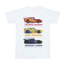 Disney Womens/Ladies Cars Racer Profile Cotton Boyfriend T-Shirt - L, White
