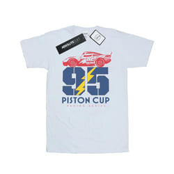 Disney Mens Cars Piston Cup 95 T-Shirt - M, White