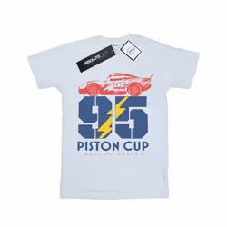 Disney Boys Cars Piston Cup 95 T-Shirt - 12-13 Years, White